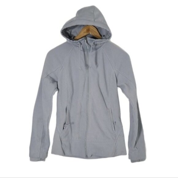 Columbia Women's Grey Full Zip Fleece Hoodie Jacket Size XS - Picture 1 of 16